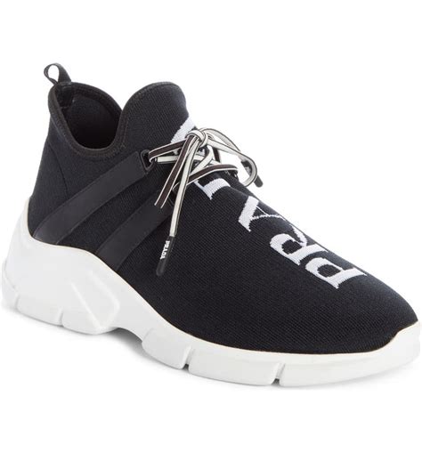 saks prada sneakers|prada knit sneakers women's.